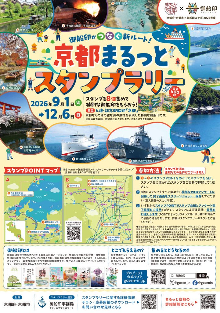 Kyoto stamp rally gosenin poster